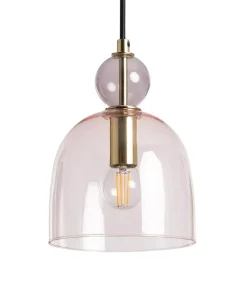 Shop Sklep Kaja Kolorowa, szklana lampa wisząca E14 ABR-KOLO1-F KOLORENO | Kaja fioletowy