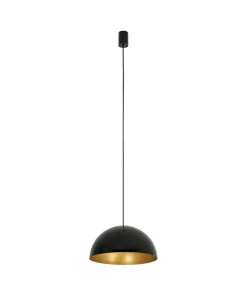 Best Sale Sklep Kaja Kopułowa, czarno-złota lampa wisząca ⌀33cm 10694 HEMISPHERE | Kaja