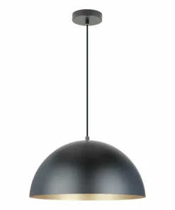 Hot Sklep Kaja Kopułowa, czarno-złota lampa wisząca A8001XL-BK VELA | Kaja