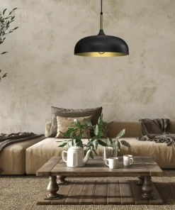 Cheap Sklep Kaja Kopułowa lampa wisząca ze złotym środkiem MLP8030 LINCOLN | Kaja