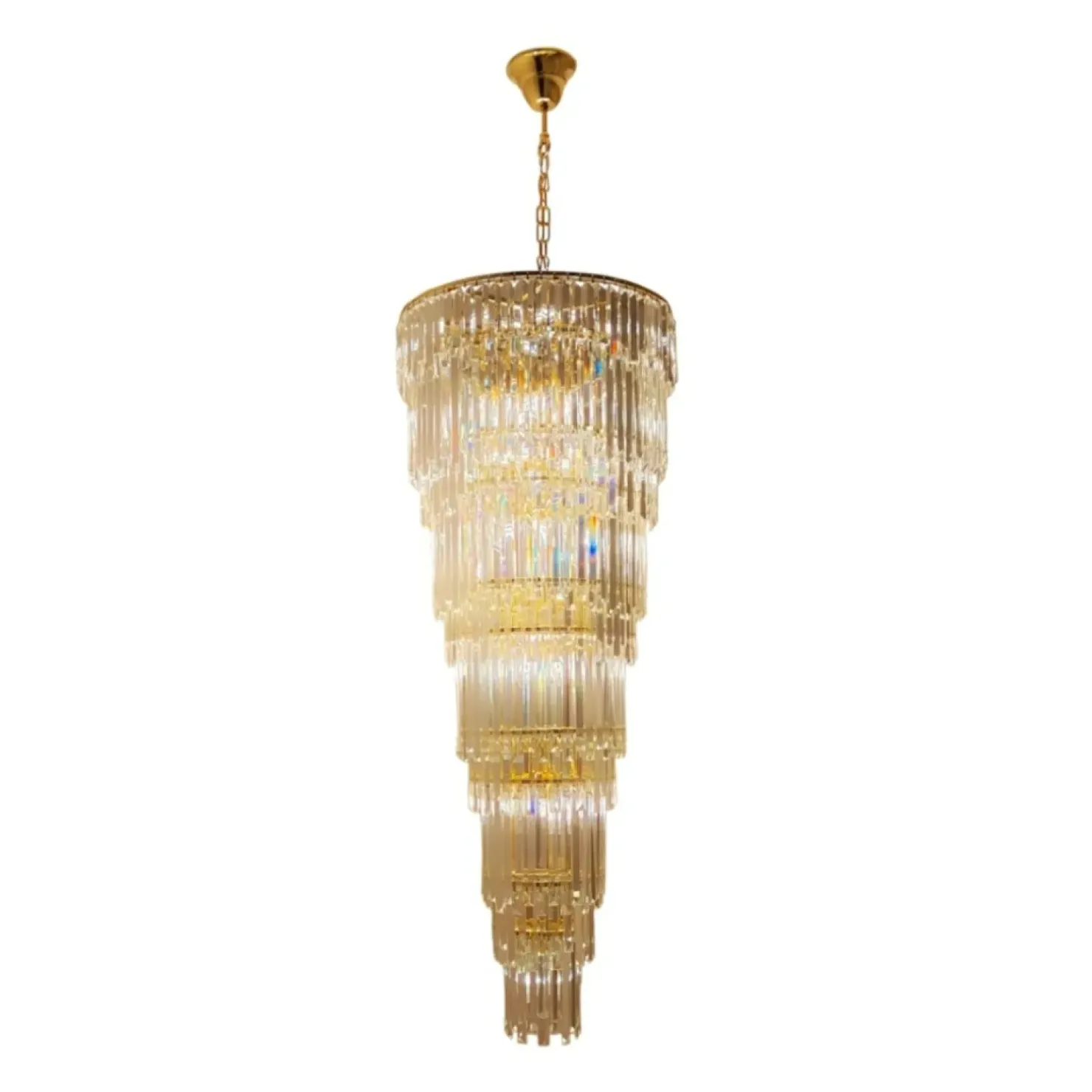 Hot Sklep Kaja Królewska, kryształowa lampa wisząca ZM 19002/40-GLD LUXE | Kaja