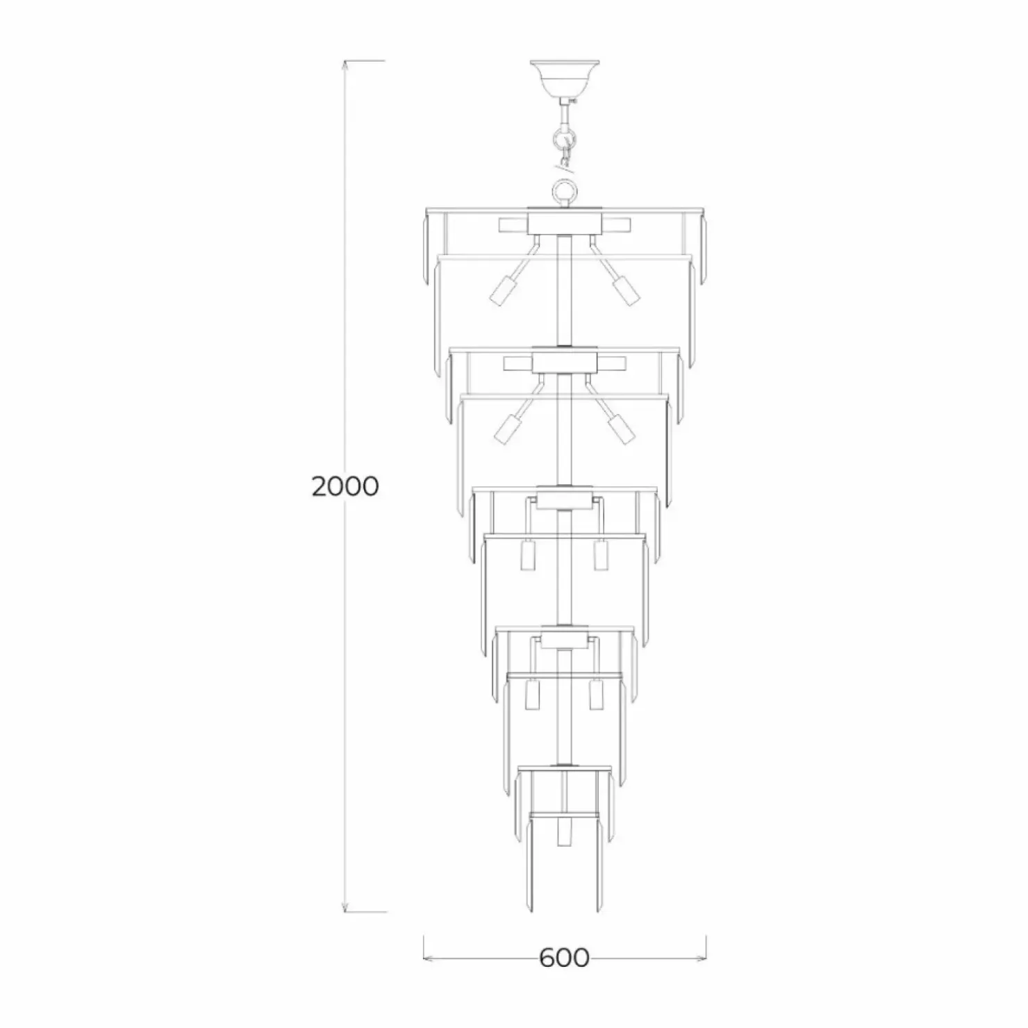Hot Sklep Kaja Królewska, kryształowa lampa wisząca ZM 19002/40-GLD LUXE | Kaja