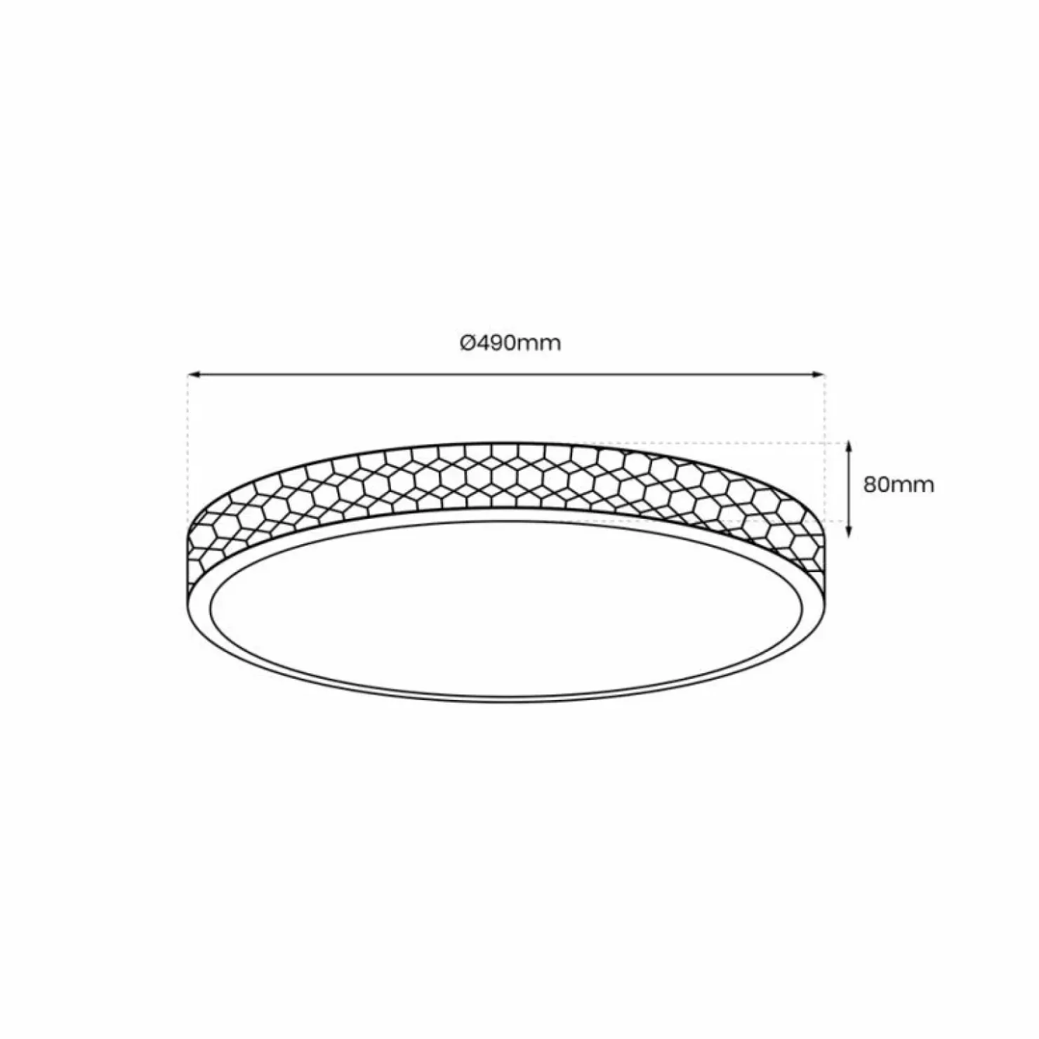 Kryształowa lampa sufitowa LED do sypialni ML8499 RONDO | Kaja*Sklep Kaja Discount