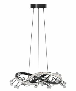Flash Sale Sklep Kaja Kryształowa lampa wisząca dark glamour MD3481-1S-3BCT MAIA | Kaja