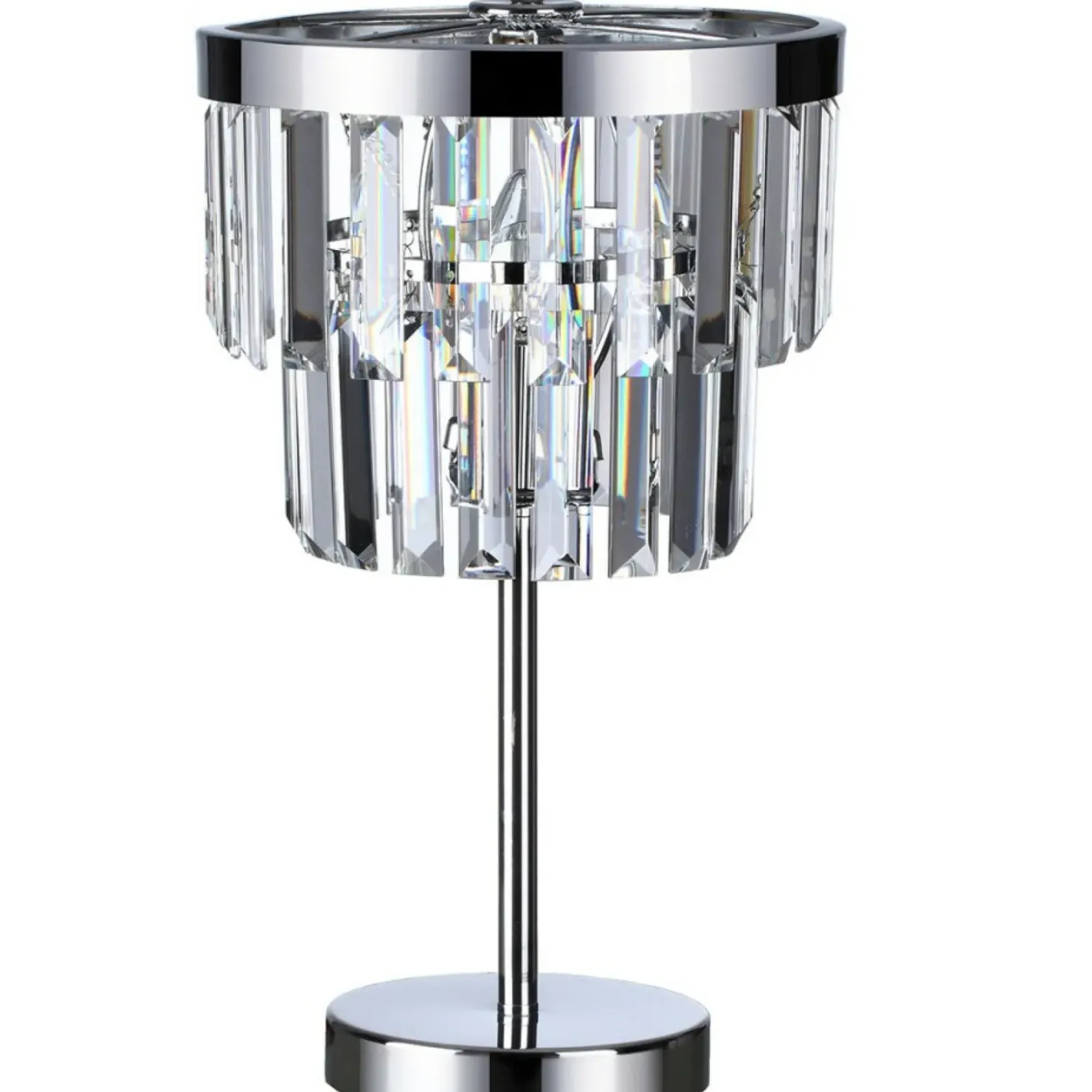 Kryształowa lampka stołowa glamour LP-2910/1T VETRO | Kaja Oświetlenie*Sklep Kaja Discount