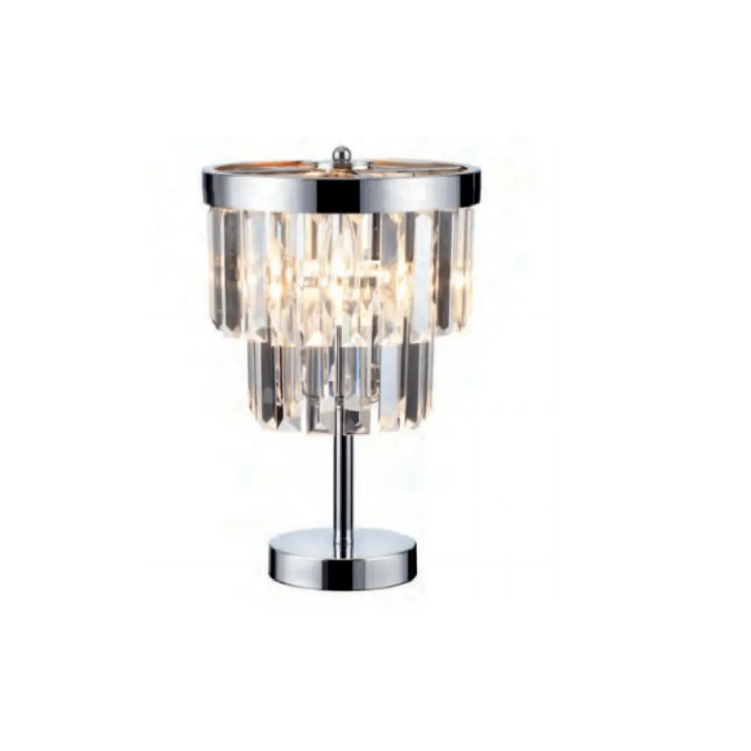 Kryształowa lampka stołowa glamour LP-2910/1T VETRO | Kaja Oświetlenie*Sklep Kaja Discount