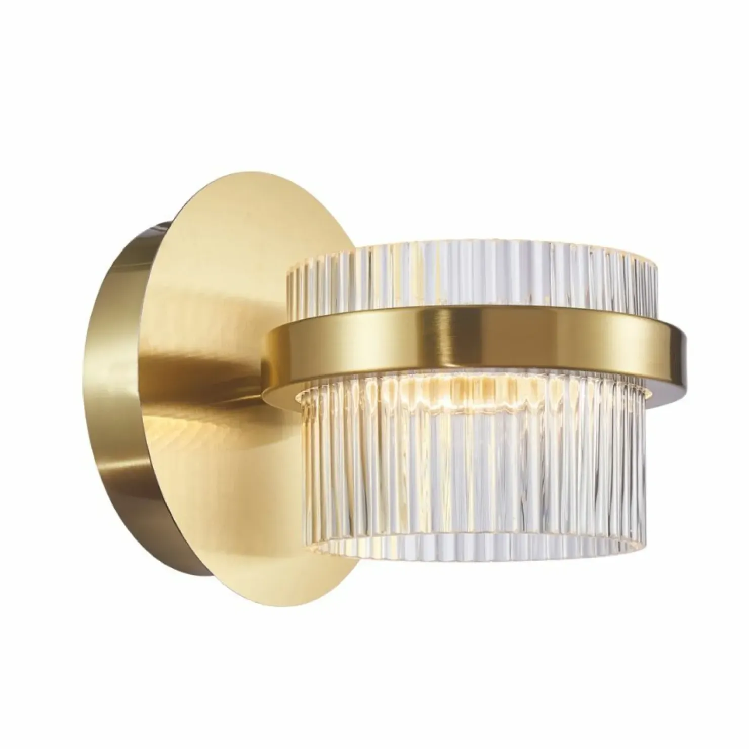 Kryształowa, złota lampa ścienna LED 9W WL-77362-9W-GD TIARA | Kaja*Sklep Kaja Discount