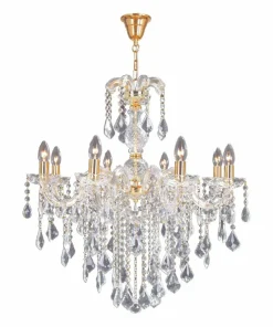 Shop Sklep Kaja Kryształowy żyrandol w stylu glamour ZM 14004/8-GLD CHATEAU | Kaja
