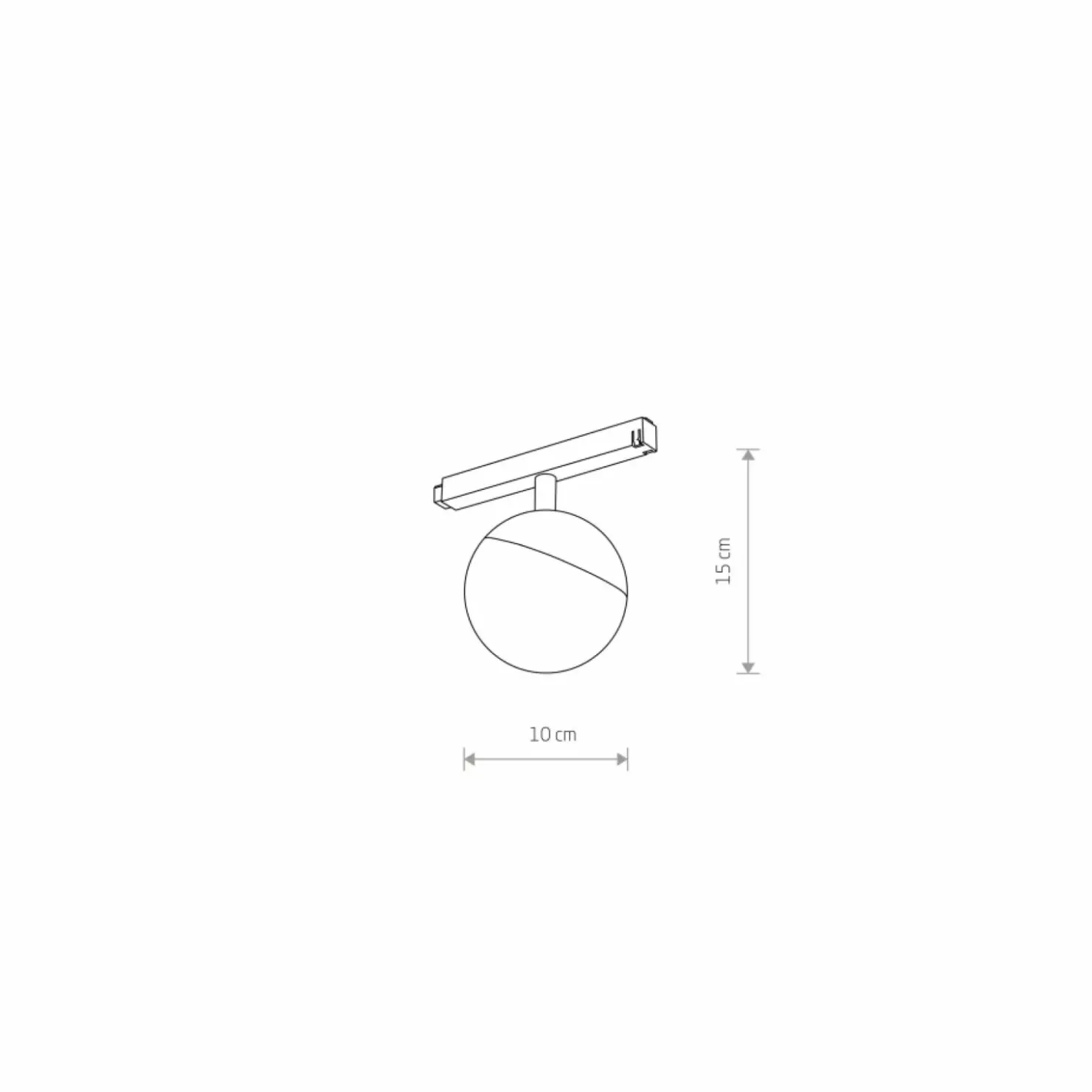 Kulista lampa do szyny magnetycznej 1F 10152 LVM LID LED | Kaja*Sklep Kaja Sale