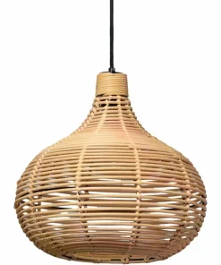 Outlet Sklep Kaja Kulista, pleciona lampa wisząca ABR-LW16-BH-E27 BOHO | Kaja brązowy