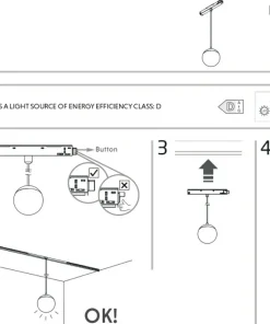 Kulisty zwis do szyny magnetycznej 1F 10648 LVM LID LED | Kaja*Sklep Kaja Online