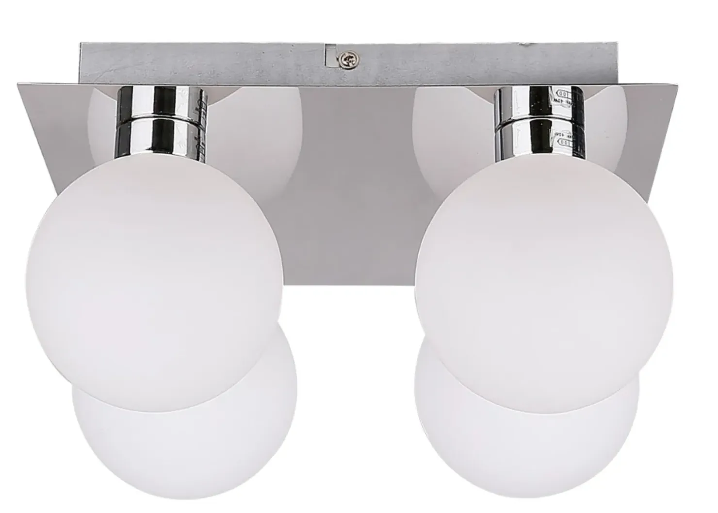 Sale Sklep Kaja Kwadratowa lampa z białymi kloszami 98-03256 ODEN | Kaja Oświetlenie chromowy
