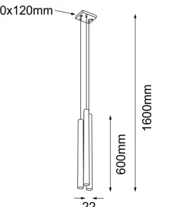 Shop Sklep Kaja Kwadratowa, minimalistyczna lampa wisząca ANT 7846 KOSAME | Kaja