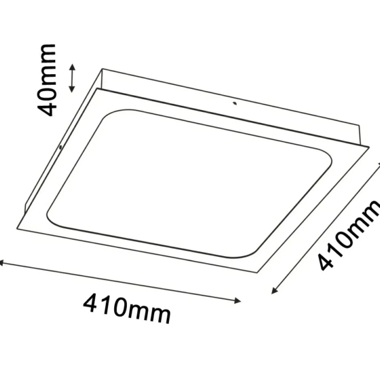 Kwadratowy plafon LED 41x41cm 3000K ANT 1052 HIKA | Kaja Oświetlenie*Sklep Kaja Discount