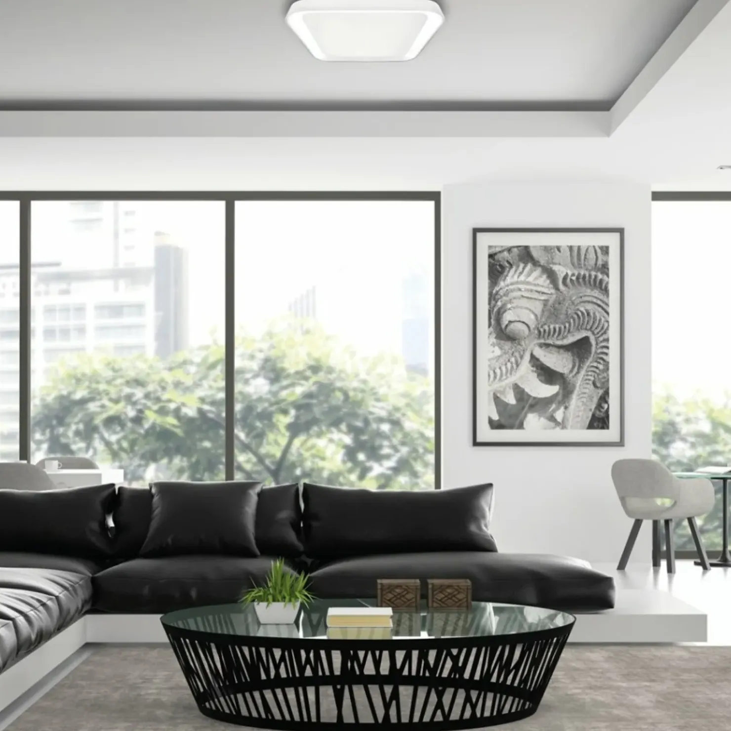 Kwadratowy plafon ledowy, moc 38W ML7928 z serii QUADRO | Kaja Oświetlenie*Sklep Kaja Best
