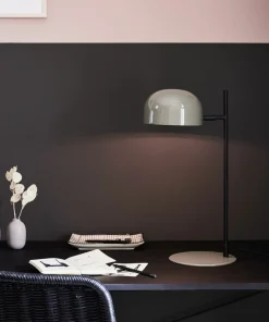 Lampa biurkowa z szarym kloszem na mały gwint 108292 | Kaja*Sklep Kaja Shop
