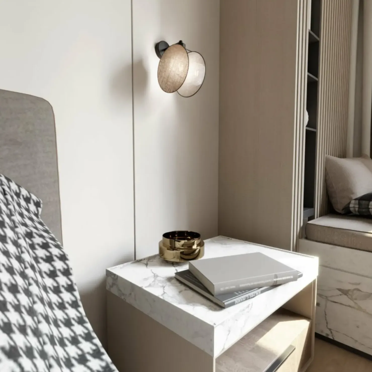 Lampa ścienna do sypialni w stylu boho 1328/K1 MOTIF | Kaja*Sklep Kaja Store