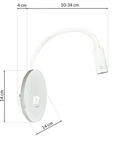 Lampa ścienna, elastyczne ramię, do sypialni ML6353 z serii BASE | Kaja Oświetle*Sklep Kaja Online