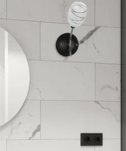 Lampa ścienna imitująca kwiat K-JSL-6093/1W CHR XENA | Kaja*Sklep Kaja Clearance