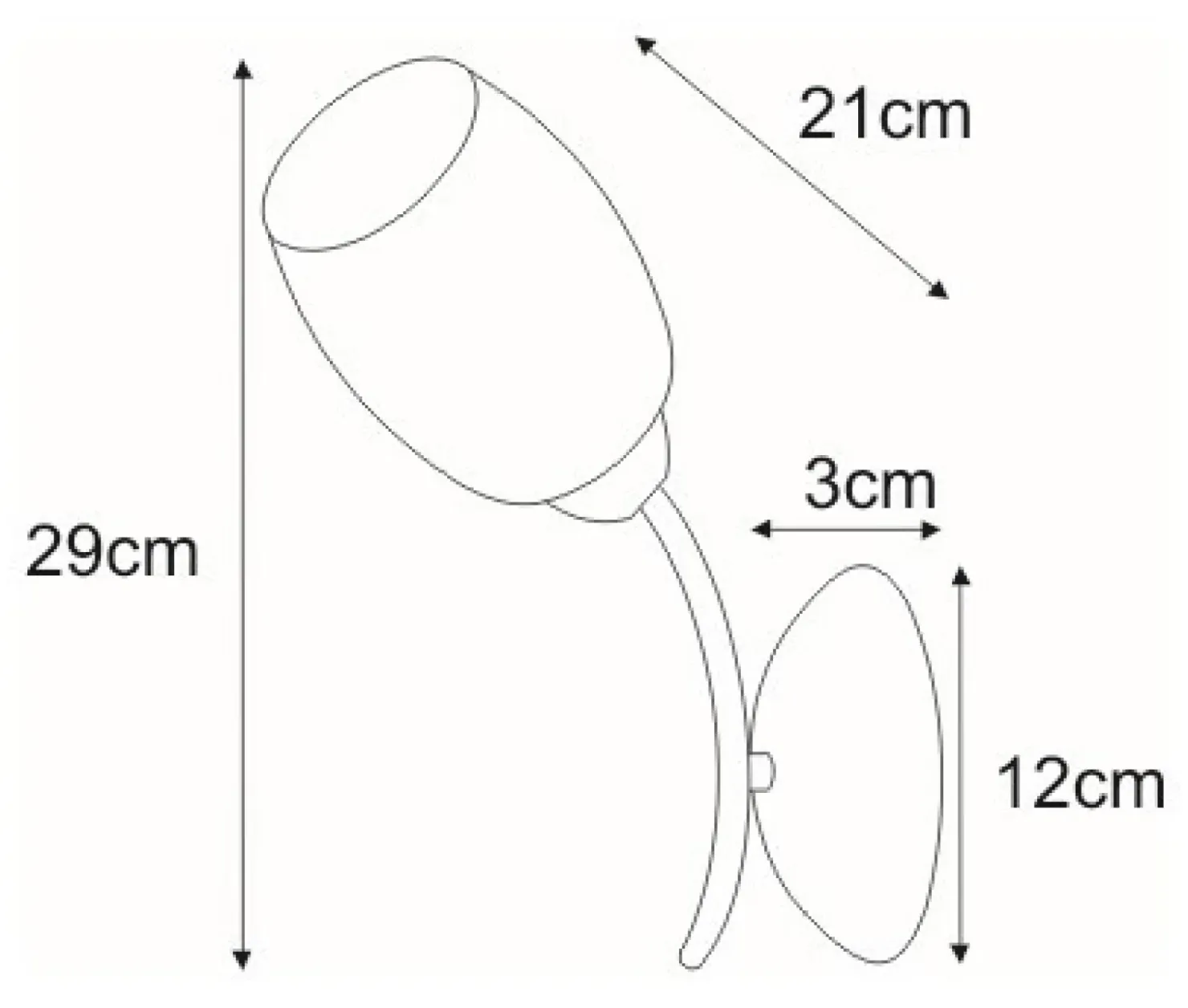 Lampa ścienna imitująca kwiat K-JSL-6093/1W CHR XENA | Kaja*Sklep Kaja Clearance
