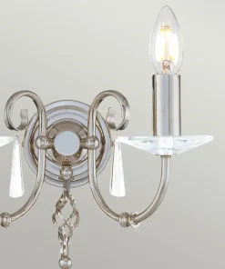 Lampa ścienna kolor polerowany nikiel AG2-POL-NICKEL z serii AEGEAN*Sklep Kaja Cheap