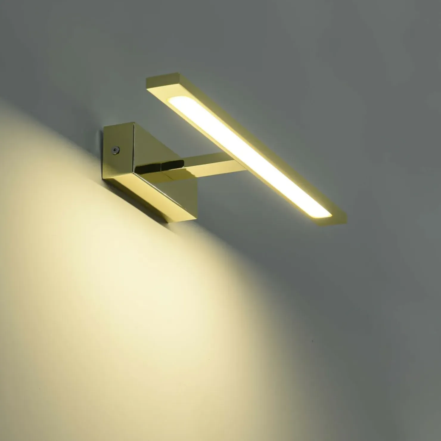 Lampa ścienna LED złota, łazienkowa GS-LWB-12W GOLD ISLA | Kaja*Sklep Kaja Shop
