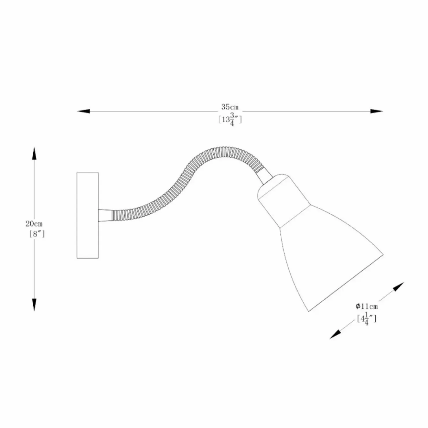 Lampa ścienna na elastycznym ramieniu ZM A6008 z serii MORA | Kaja*Sklep Kaja Sale