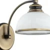 Lampa ścienna w kolorze patyny, z kloszem O3180 K1 PAT z serii PELION*Sklep Kaja Best Sale