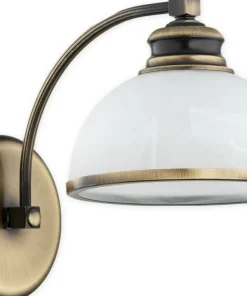 Lampa ścienna w kolorze patyny, z kloszem O3180 K1 PAT z serii PELION*Sklep Kaja Best Sale