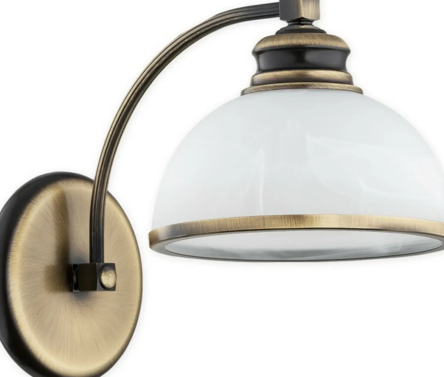 Lampa ścienna w kolorze patyny, z kloszem O3180 K1 PAT z serii PELION*Sklep Kaja Best Sale