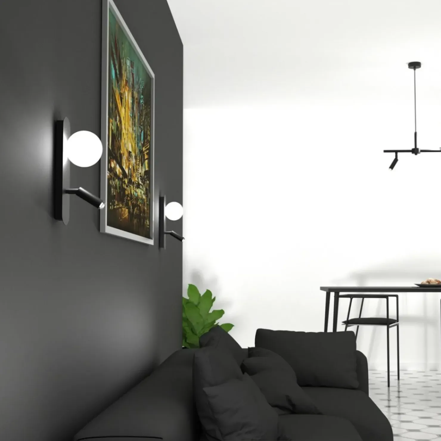 Lampa ścienna w nowoczesnym wydaniu MLP8404 z serii SIRIO | Kaja Oświetlenie*Sklep Kaja Discount