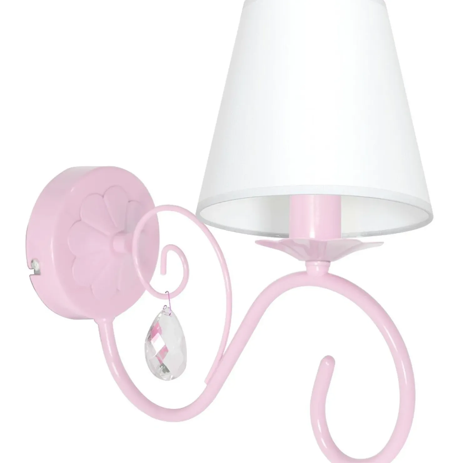 Lampa ścienna z abażurem i kryształkiem MLP1050 SARA | Kaja*Sklep Kaja Sale