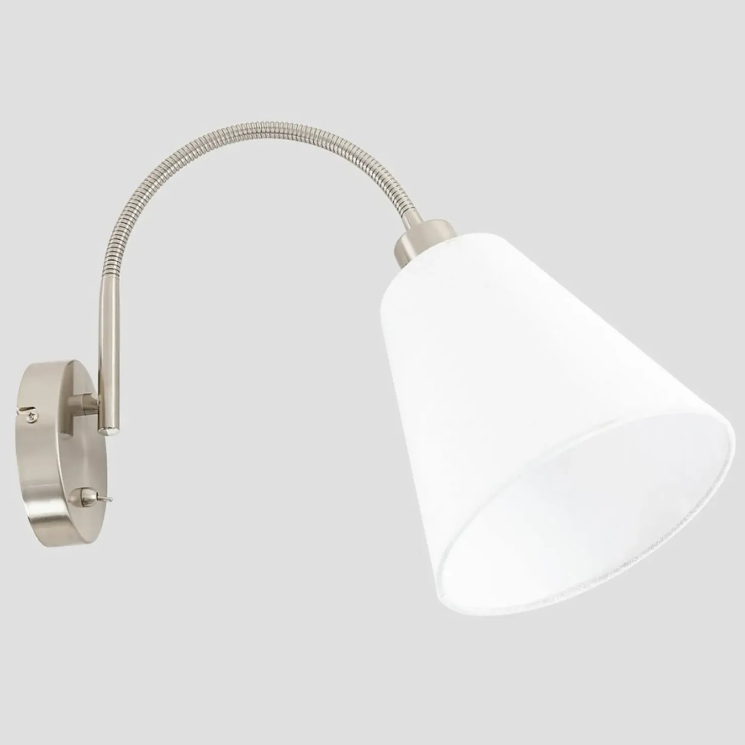 Lampa ścienna z m abażurem WL-76382-1-WH TONIA | Kaja Oświetlenie*Sklep Kaja Discount