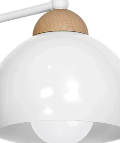Lampa ścienna z drewnianymi elementami, do salonu MLP6420 z serii DAMA | Kaja Oś*Sklep Kaja Online