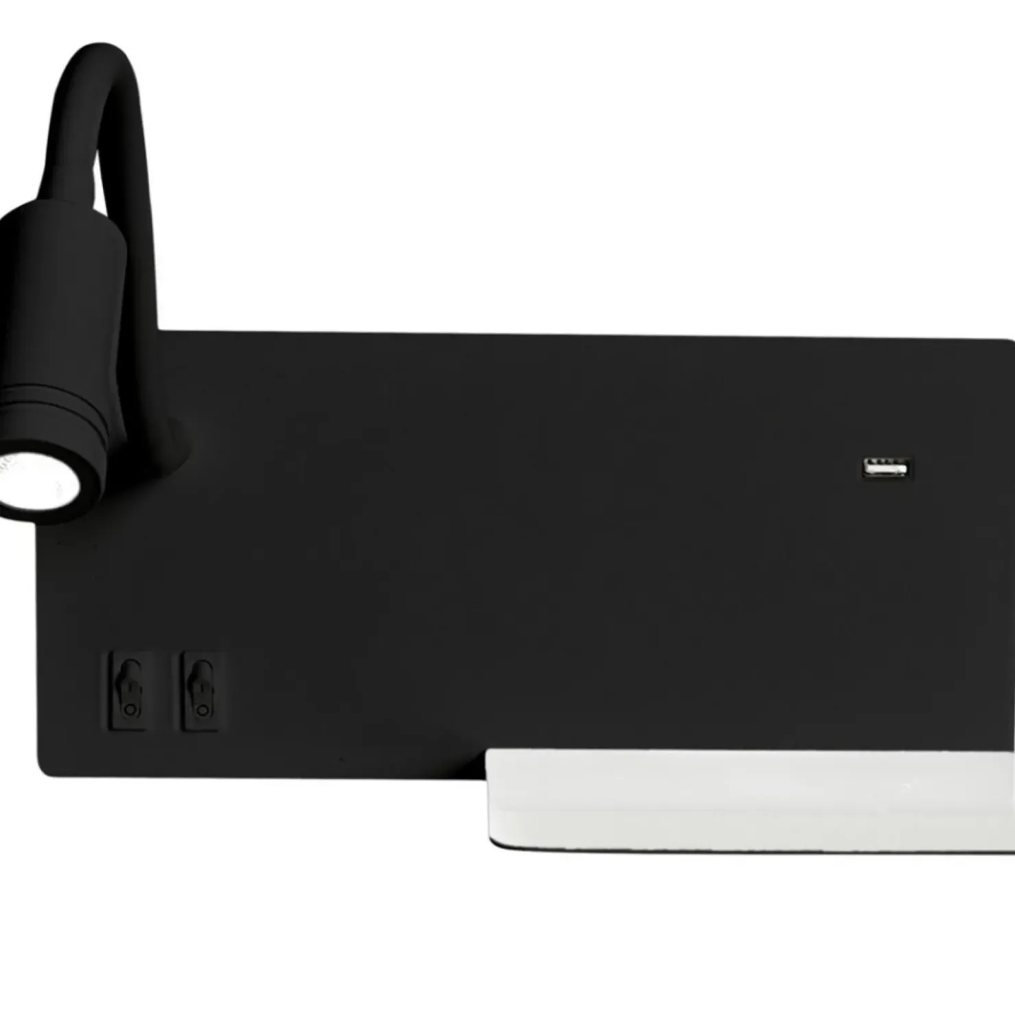 Lampa ścienna z gniazdem USB, obok łóżka ML6344 SHELF | Kaja*Sklep Kaja Fashion