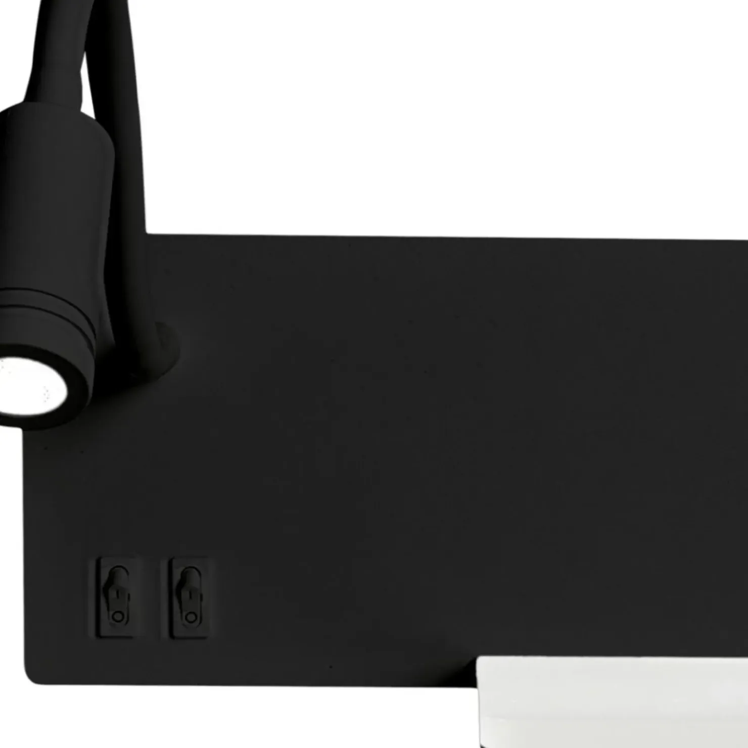 Lampa ścienna z gniazdem USB, obok łóżka ML6344 SHELF | Kaja*Sklep Kaja Fashion