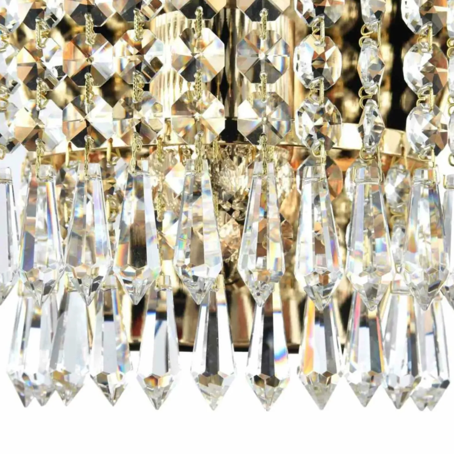 Lampa ścienna z kryształkami DIA890-WL-01-G PALACE | Kaja Oświetlenie*Sklep Kaja Discount