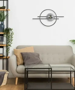 Lampa ścienna z ozdobnym, grafitowym kloszem K-5340 z serii ASTRA*Sklep Kaja Online
