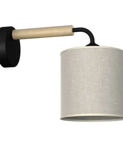 Lampa ścienna z szarym, wąskim abażurem MLP7450 z serii ATLANTA | Kaja Oświetlen*Sklep Kaja Best