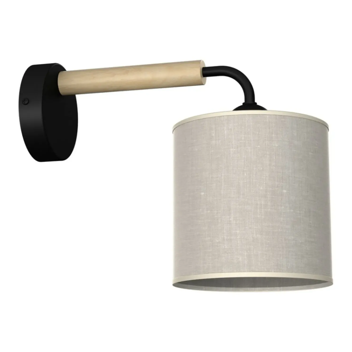 Lampa ścienna z szarym, wąskim abażurem MLP7450 z serii ATLANTA | Kaja Oświetlen*Sklep Kaja Best