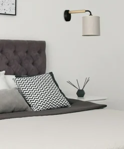 Lampa ścienna z szarym, wąskim abażurem MLP7450 z serii ATLANTA | Kaja Oświetlen*Sklep Kaja Best