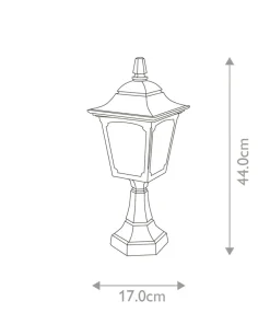 Lampa cokołowa, oświetlenie ogrodu CPM4-BLACK z serii CHAPEL MINI*Sklep Kaja New