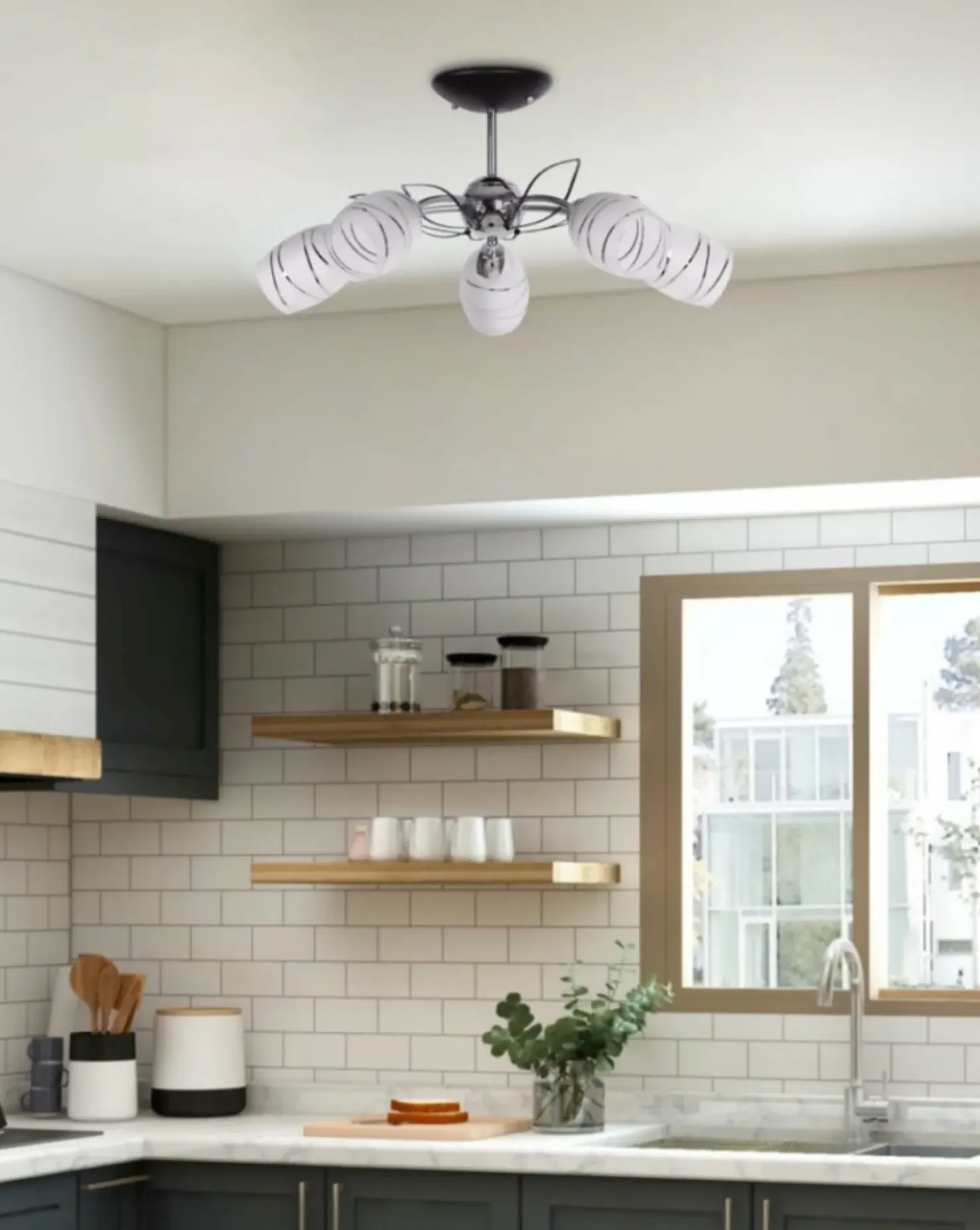 Lampa do nowoczesnego salonu K-JSL-6093/5 CHR XENA | Kaja Oświetlenie*Sklep Kaja Best