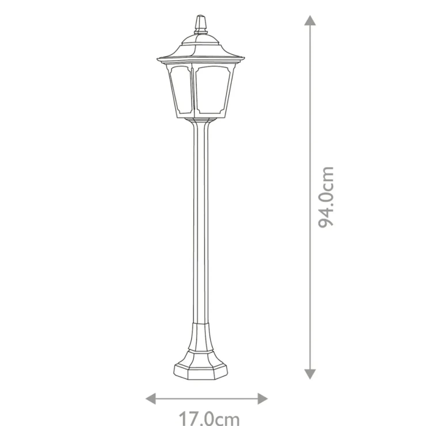 Lampa do oświetlania alei ogrodowej CPM5-BLACK z serii CHAPEL MINI*Sklep Kaja Discount