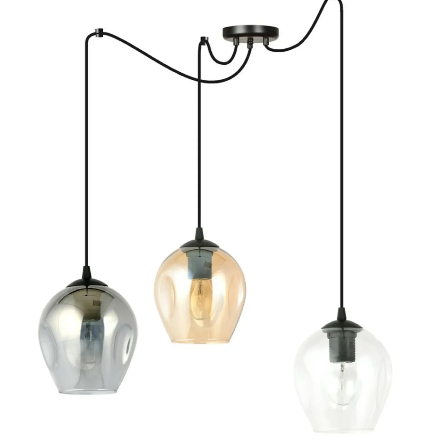Store Sklep Kaja Lampa do podwieszania z kolorowymi kloszami 759/3 LEVEL | Kaja