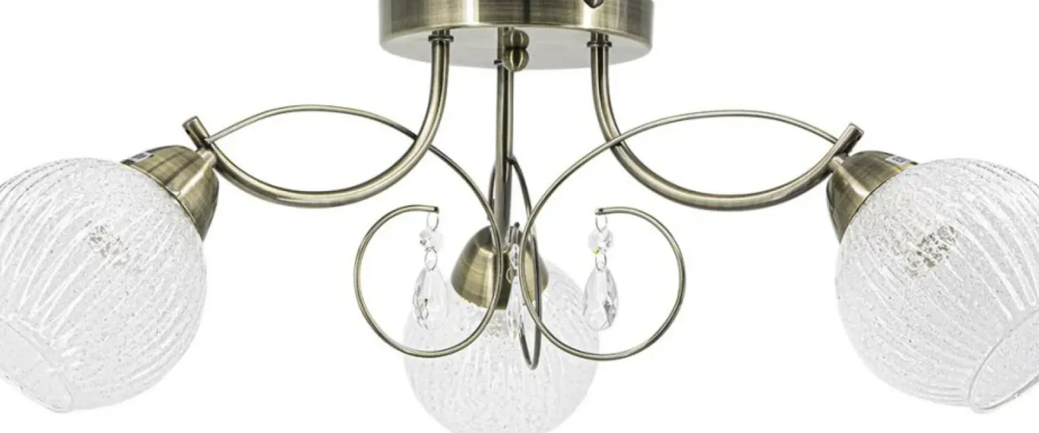 Lampa do salonu antyczne złoto E27 8964/3 21QG WENUS | Kaja*Sklep Kaja Fashion