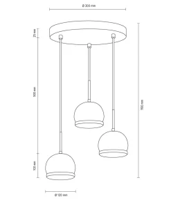 Online Sklep Kaja Lampa do sypialni w stylu rustykalnym 5141374R BALL WOOD | Kaja