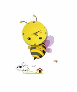 Lampa dziecięca na ścianę z zegarkiem ML145 BEE | Kaja Oświetlenie*Sklep Kaja Discount
