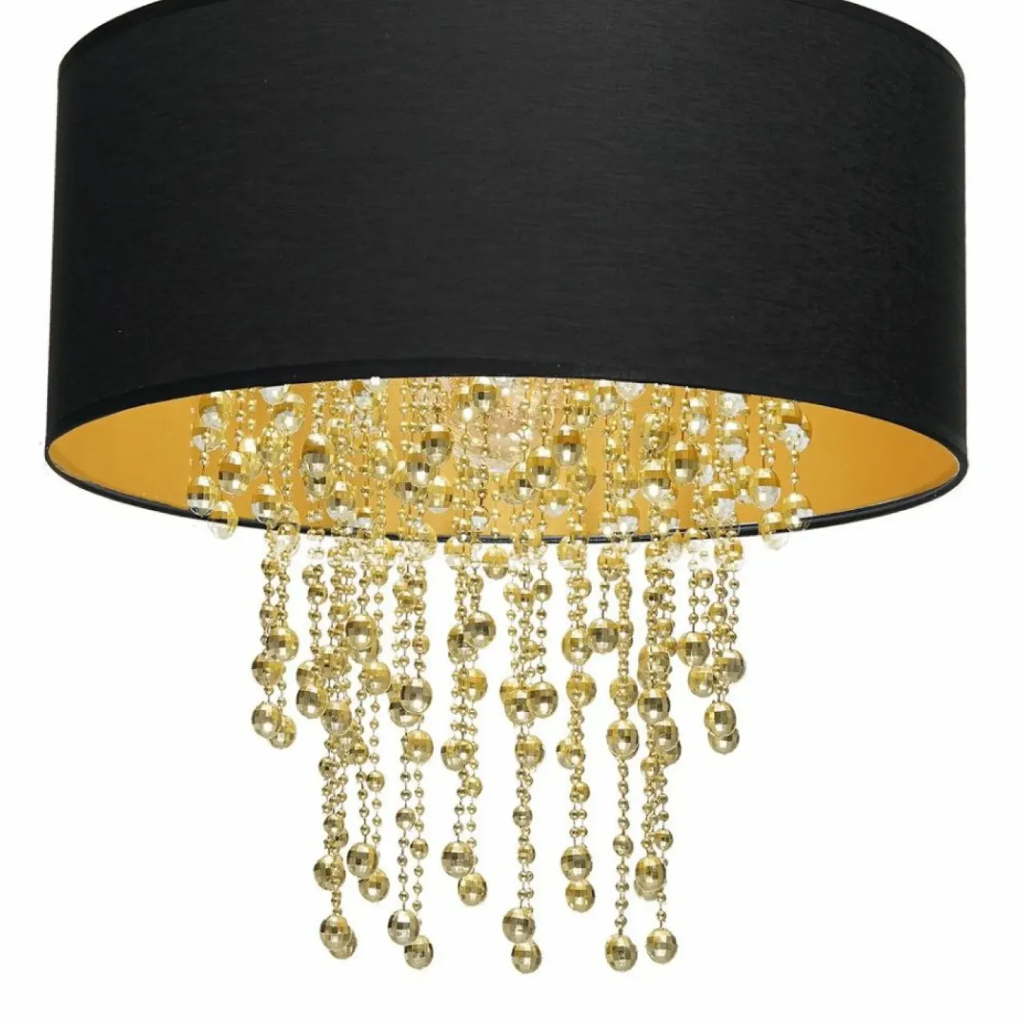 Lampa glamour w kolorze czerni i złota MLP6441 z serii ALMERIA | Kaja Oświetleni*Sklep Kaja Store