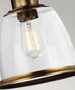Lampa, kolor postarzanego mosiądzu FE-HOBSON-3P-AB z serii HOBSON*Sklep Kaja Best